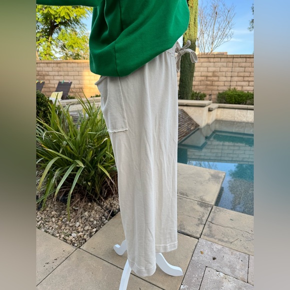 🌺Free People Cream Terry Goucho Pants - Picture 4 of 8
